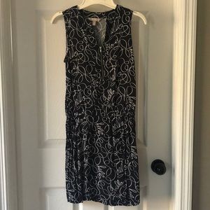Sleeveless dress with elastic waist Sz 0